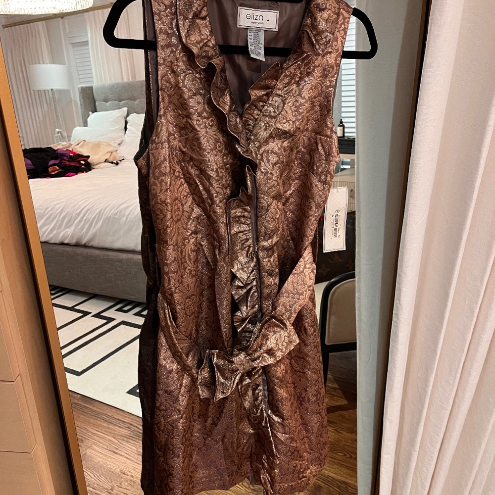 Eliza J Bronze Dress